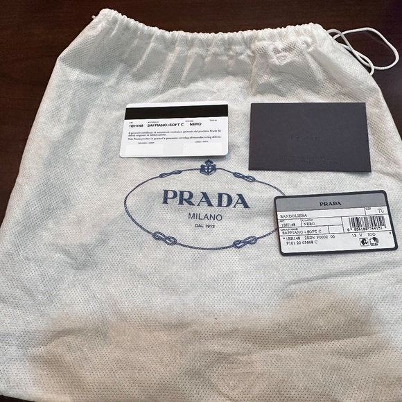 Prada Bandoliera, Flap Wallet with Removable Strap, Black - Picture 5 of 7